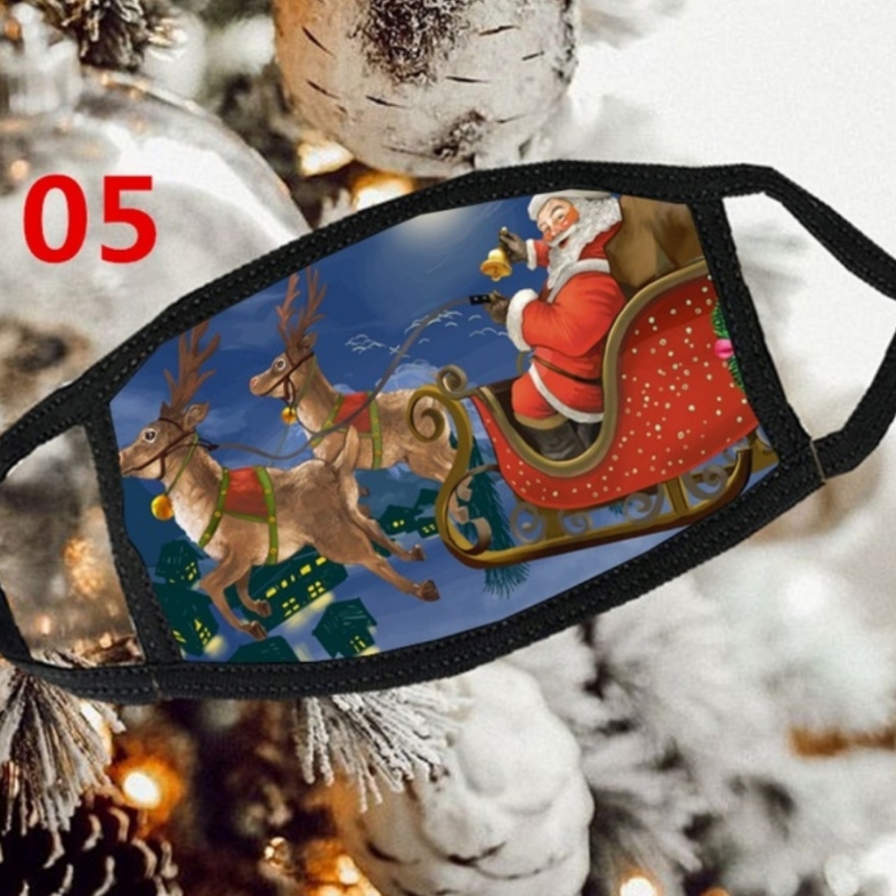 New Christmas Mask Santa with reindeer